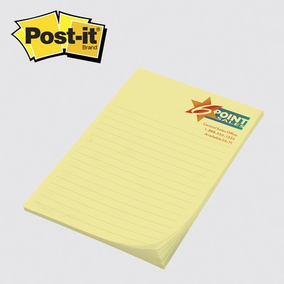 Custom Printed Post-it® Notes (4"x6") 25 Sheets