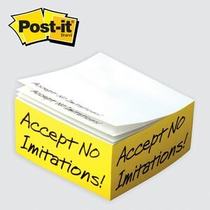Post-it® Custom Printed Half Cube Note Pads (4"x4"2")