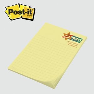 Custom Printed Post-it® Notes (4"x6") 50 Sheets