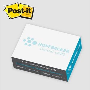 Post-it® Notes Custom Printed Rectangle Half Cube Note Pad (3"x4"x1 3/8")