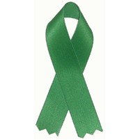 Blank Organ Donor Awareness Ribbon with Tape (3 1/2")
