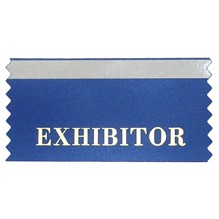 Exibitor Stock Horizontal Badge Ribbon