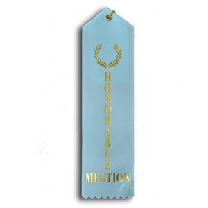 Standard Stock Ribbon with Card & String (2"x8") - Honorable Mention
