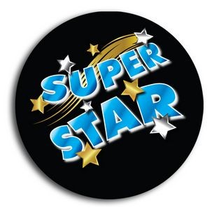 Stock School Button - Super Star