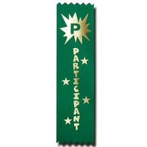 Participant Econo Stock Recognition Ribbon w/ Starburst (1 5/8"x6")