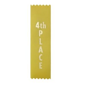 Stock Pinked End Ribbon (1 5/8"x6") - 4th Place