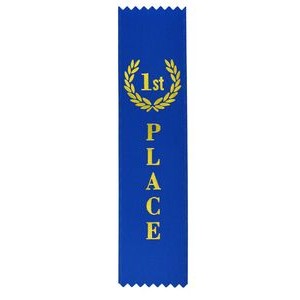 1st Place Standard Stock Ribbon w/Pinked Ends (2"x8")
