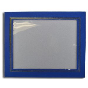 Blue Leatherette Frame (9 1/2