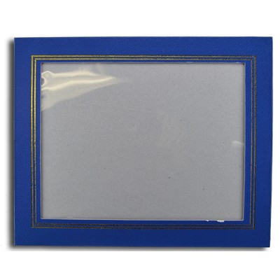 Blue Leatherette Frame (9 1/2"x12")