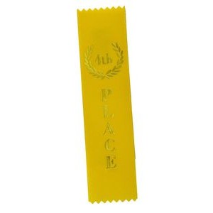 4th Place Standard Stock Ribbon w/Pinked Ends (2"x8")