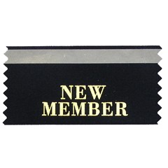 New Member Stock Horizontal Badge Ribbon