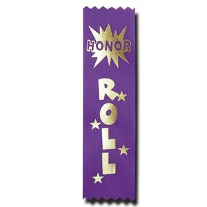 Honor Roll Econo Stock Recognition Ribbon w/ Starburst (1 5/8"x6")