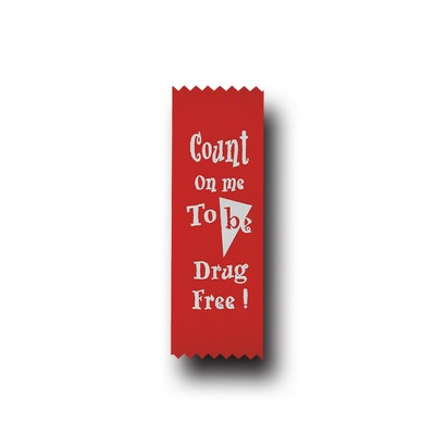 Red Stock Count On Me To Be Drug Free Econo Drug Free Ribbon