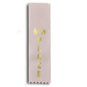 Stock Pinked End Ribbon (1 5/8"x6") - 6th Place