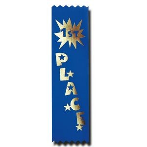 1st Place Econo Stock Recognition Ribbon w/Starburst (1 5/8"x6")