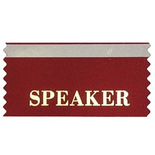 Speaker Stock Horizontal Badge Ribbon