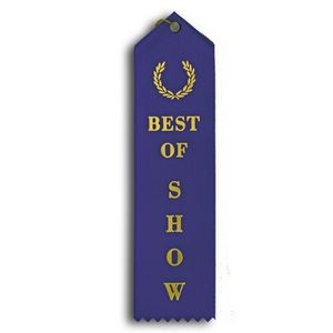 Standard Stock Ribbon w/ Card & String (2"x8") - Best of Show