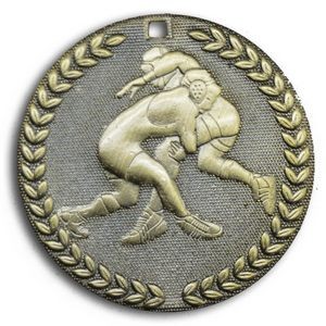 Wrestling Stock Medal (2")