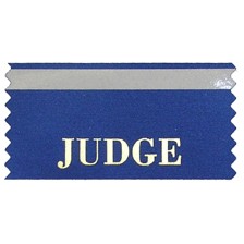 Judge Stock Horizontal Badge Ribbon