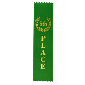 5th Place Standard Stock Ribbon w/Pinked Ends (2"x8")
