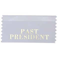 Past President Stock Horizontal Badge Ribbon
