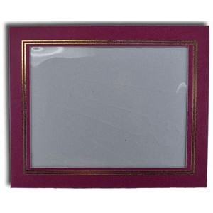 Burgundy Leatherette Frame (9 1/2
