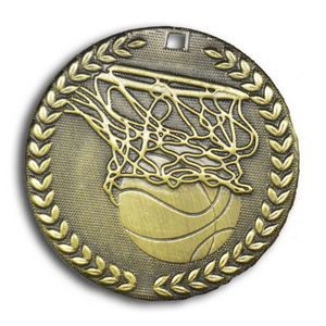 Basketball Stock Medal (2")