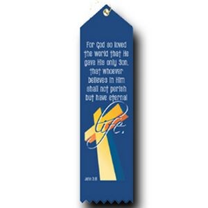 Full Color Stock Bible Verse Ribbon w/ Event Card