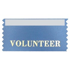 Volunteer Stock Horizontal Badge Ribbon