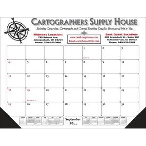 Desk Pad Calendar w/Bottom 1 Year Calendars