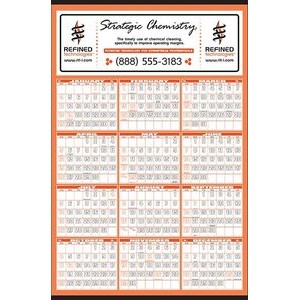 Yearly Calendar w/Large Date