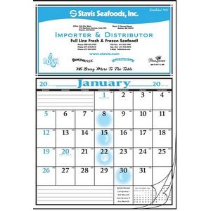 12-Sheet Calendar w/Open Date Blocks & Notation Space