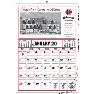 Medium 12-Sheet Lined Memo Calendar