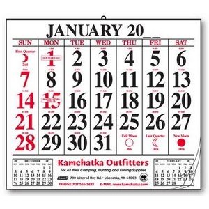 12 Sheet Wall Pad Calendar w/Large Bold Dates