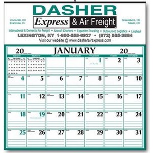 Lined Memo Half Apron Calendar