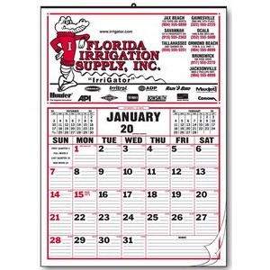 Large Size Memo 12 Sheet Calendar w/Lines