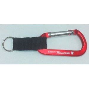 Red Carabiner w/Web Strap