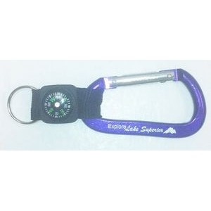 Purple Carabiner w/Compass Strap