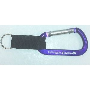 Purple Carabiner w/Web Strap