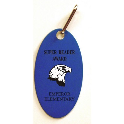 Sublimation Aluminum Oval Zipper Pull/ Full Color (1"x 1 13/16")
