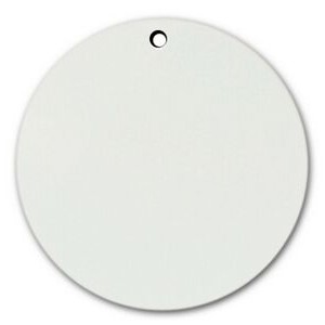 Sublimation Printable Blank White Aluminum Circle (1 1/2" Diameter)