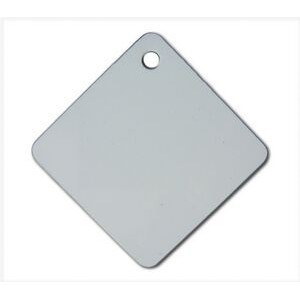 Sublimation Printable Square/ Diamond Aluminum Tag Key (1 1/2"x1 1/2")