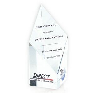 Slanted Diamond Crystal Award/Recognition