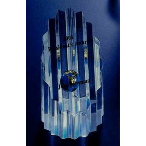 Machined Cut Cylinder w/Globe Embedment/Award