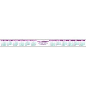 Custom Color Academic Stick-A-Strip Year-In-View Keyboard Calendar