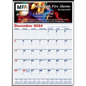 Project Planner Full Color Multi-Sheet Calendar w/Red & Blue Pad
