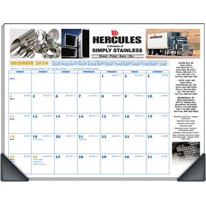 Deskmemorandum Full-Color Desk Pad Calendar w/Corners