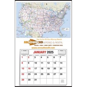 Large Full Apron U.S. Maps Calendar