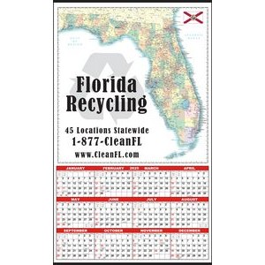 Large Florida State Map Year-In-View® Calendar