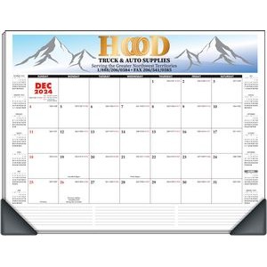 Deskmanager Desk Pad Full-Color Calendar w/Corners